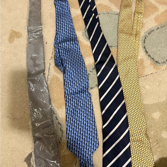 Stylish Men's Tie‎ Set - Black, Blue, Navy, Yellow - Picture 6 of 6